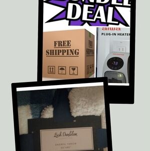 Classic warm 50" x 60" throw And Heater Unit